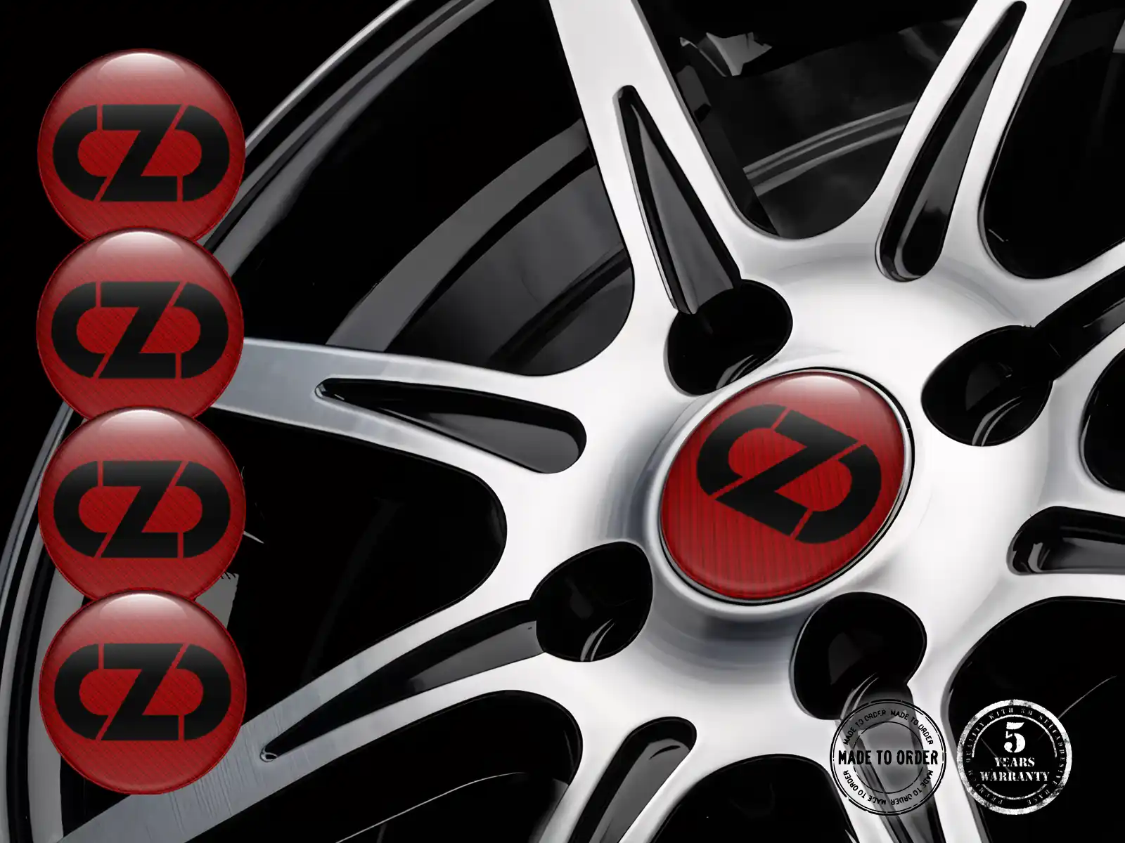 OZ Édition Autocollants Époxy Emblèmes Voiture de Luxe